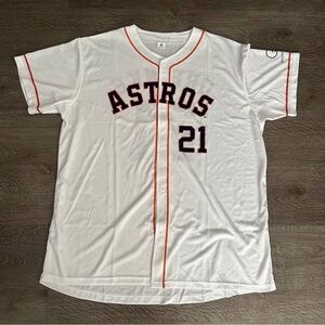 2019 Houston Astros SGA Zack Greinke Replica White Jersey Mint Cond